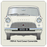 Ford Consul 204E Convertible 1959-62 Coaster 2